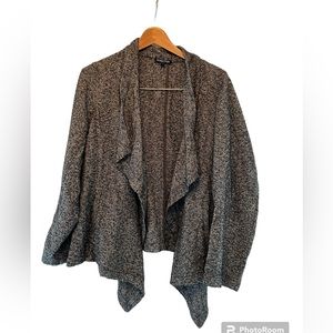 Eileen Fisher Woman Waterfall Front Open Cardigan Size 1X Gray